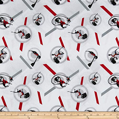 Disney The Incredibles 2 Mrs. Incredible and Violet Fabric, Cream, Fabric By The Yard