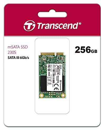 Transcend 256G MSA230S SATA III 6 Gb/s mSATA SSD 3D TLC NAND TS256GMSA230S