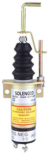 Válvula solenoide de corte de combustible Válvula solenoide de parada de combustible para generador eléctrico 366-07197 SA-3405T 12V