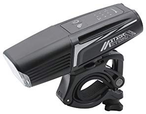 Moon - Meteor Storm Pro Rechargeable Handlebar Mounted Front Bike Light 2000 Max Lumens, Daytime Mode, USB Type C, 160 Hours Max Runtime