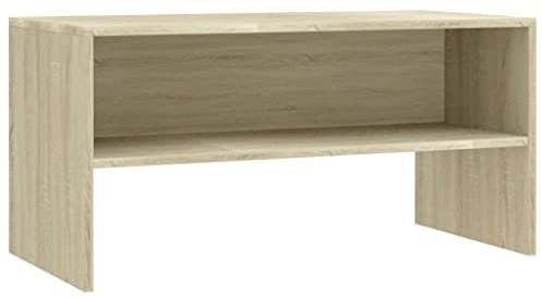 vidaXL TV Schrank Lowboard Couchtisch Fernsehschrank Fernsehtisch Sofatisch TV Tisch Möbel Board Sideboard Sonoma-Eiche 80x40x40cm Holzwerkstoff