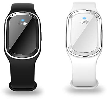 GRANDLIN Lot de 2 bracelets répulsifs contre les moustiques à ultrasons, non toxiques, électroniques, étanches, avec USB rechargeables pour bébés, enfants et adultes