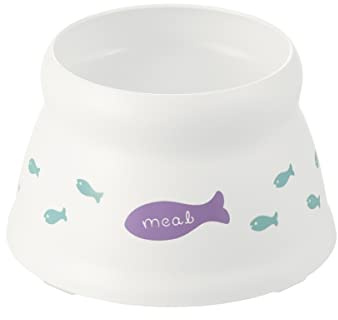 Richell Petite gamelle surélevée pour Chat, sans Stress, Poisson