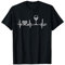 Wein Herzschlag Frequenz Weintrinker EKG T-Shirt