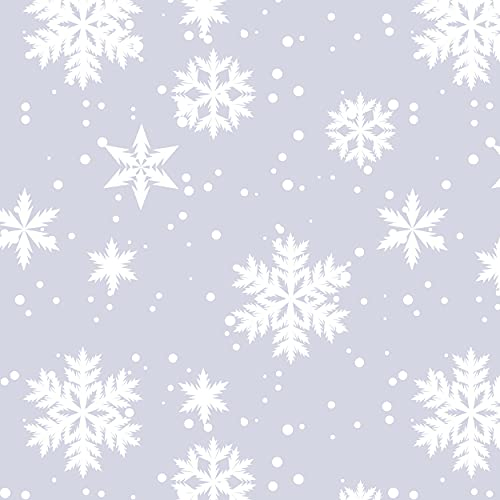 16 Servietten Moments Schneeflocken auf silber Farbe 33 x 33cm