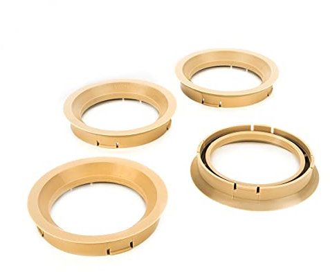 LST 4x Distanzringe Zentrierringe Beige für Alufelgen Ø 57,1 mm - Ø 72,5 mm