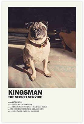 Kingsman The Secret Service Minimalistisches Filmposter / Poster, Schlafzimmer, Dekoration, Sportlandschaft, Büro, Raumdekoration, Geschenk, ungerahmt: 40 x 60 cm