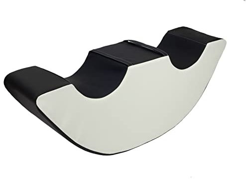 Velinda Doppel-Schaukelfigur Böhnchen Schaumstoff-Wippe Balancierbrücke Wippschaukel (Farbe: schwarz - weiß)