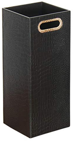 Muteiki Parapluie Porte-Parapluies Cuir Créatif,Porte-Parapluie Moderne de Capacité,Matière En Cuir,Parasols,Béquilles,Convient Pour Le Bureau Élégant Ou La Famille/Black