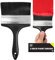 SOL 5 Inch Paint Brush - Multipurpose Paintbrush for Interior Decorating and Exterior Painting Fences, Wallpaper, Masonry, Block, Plastering, Paste, Wood Stain
