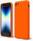 oakxco für iPhone SE 2022/SE 2020/iPhone 8/7 Hülle Silikon Case, Dünn Gummi Gel Original Farbig Schutz Handyhülle, Weich Slim Matt Leicht TPU Stoßfest Kameraschutz Schutzhülle Schale, Neon Orange