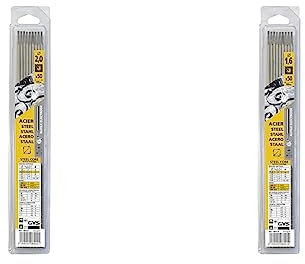 GYS - ELECTRODES Rutiles Acier Ø 1, 6 E6013 - ETUI de 50 - CONSOMMABLE Soudure Arc/MMA & ELECTRODES Rutiles Ø 2, 0 E6013 - Blister de 50 - CONSOMMABLE Soudure Arc/MMA - Toutes positions