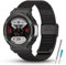 SenMore Cinturino Compatibile con Amazfit T-Rex 2, Cinturino in Acciaio Inossidabile in Metallo Cinturino per Smartwatch Amazfit T-Rex 2.