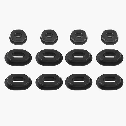Seiten Abdeckung Stüllen,Asudaro 12 Stück Ovale Gummi Seiten Abdeckungstüllen Seitendeckel Abdeckung Stülle Gummi Dichtung Motorrad Gummi Seiten Schutztüllen Verkleidungs Schraubenkompatibel Mit Cg