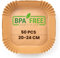 Papel freidora aire PORTENTUM 50 unidades Food-Grade BPA free de 20-24 cm Papel Air Fryer Cuadrado, Para freidoras sin aceite de 5 a 8 litros - Ideal para Cocinar Saludablemente