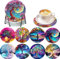 Diamond Painting Erwachsene Untersetzer Gläser Bastelset Glasuntersetzer Bastelset Set Basteln Zimmer Deko Wohnzimmer Bastelset Kinder 4 Jahre Zubehör Geschenke DIY Leuchtende Träumerei
