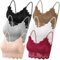 Leezepro Damen BH 6er Pack Ohne Bügel Push up Crop Top Sexy Bustier Spitze BH Set Sport BH für Alltag Yoga Fitness