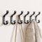 jockcaras Garderobenhaken schwarz wandhaken zum schrauben - Rucksackhaken, Moderne Kleiderhaken Garderobe, Flurgarderobe, Handtuchhaken, Garderobe Wand Haken, Jackenhalter Wand, 6 Stück