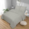 Softex Royal Microfaser Bettwäsche, 135 x 200. cm, Hellgrau, weich, anschmiegsam und bügelfrei, 2-teiliges Set: 1 Bettbezug + 1 Kissenbezug, 80 x 80 cm