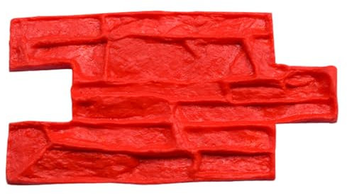 HDMOZUYT Wall Concrete Stamps Texture MatsNatural Stone Concrete Wall Block Stamps Antique Brick Cement Imprinting Mold Wall Decorative Moulds 11 Styles (Color : Wall 1)
