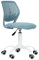 FurnitureR Bunte Schreibtischstuhl, Modernes verstellbares Design Computer Sitz, Swivel Armless Stuhl, Kinderzimmer, Home Office Task Chair, Morandi Curio Blau
