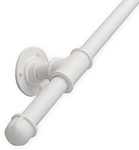 Maniglia per esterni, corrimano tubolare bianco per scale interne ed esterne, 100 cm/150 cm/180 cm/200 cm/300 cm, ringhiera di sicurezza e maniglia della porta