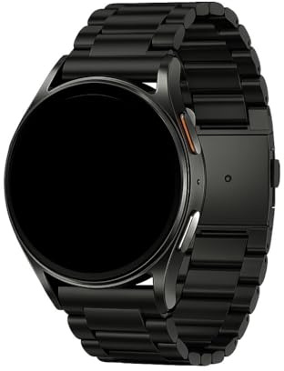 Panda Bobo H Link Stainless Steel Strap Compatible with Samsung Galaxy Watch 7/6/5/4 40mm 44mm, Galaxy Watch 6 Classic 43mm 47mm/Watch 5 Pro 45mm/Watch 4 Classic 42mm 46mm/FE, Metal Replacement Band