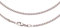 Joyes Boutique JB Collier Panzerkette 2,1 mm 750 Weißgold 40-60 cm