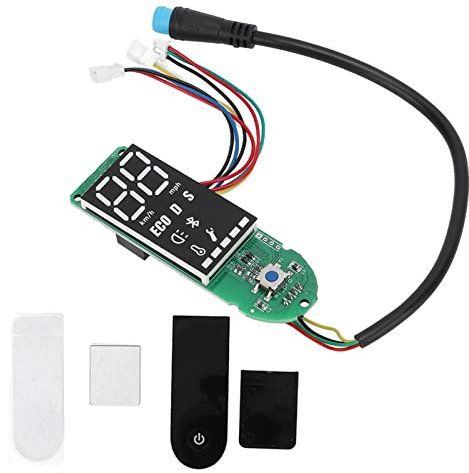 BuyWeek Tableau de Bord de Scooter Électrique pour Xiaomi M365 Pro/Mijia M365, Kit de Couverture et Carte de Circuit Imprimé de Trottinette Électrique avec Interrupteur d'Écran (Vert)
