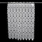 Molaxhome Spitze Scheibengardinen Kurzstores Jacquard Halbtransparent Küchengardinen Bistrogardine Fenstervorhang Küche Vorhänge Fensterschal mit gebogter Kante Valance 688 74x90