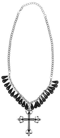 Boland 73128 - Halsband Vampir Gisela, Halskette für Kostüme, Halloween und Karneval, Hexe