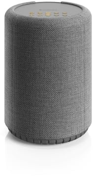 Audio Pro A10 MkII W, WiFi & Bluetooth 5.0 Multiroom Speaker, 52W Digital Class D, 300Hz Crossover, AirPlay 2, Google Cast, Spotify Connect, Bluetooth 5.0, Wall/Ceiling Mount (Grey)
