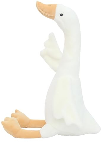 Generisch 40cm Gans Stofftier Plüsch Spielzeug Plüsch Gans Kissen Sofa Kissen Gefüllte Gans Plüsch Spielzeug Puppe Spielzeug Geburtstag Geschenk (Weiß)