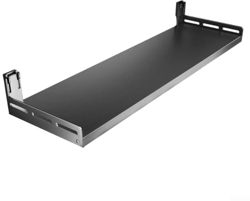Soporte de pared para microondas que ahorra espacio: fuerte, fácil montaje y almacenamiento versátil (40 x 50 cm)