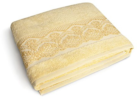 Excelsa Country Spa Shower Towel, Cotton, 39 x 34 x 4 cm 39x34x4 cm Hay