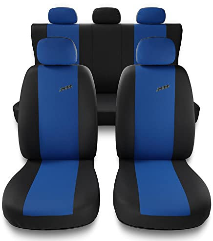 Mossa - Universal Sitzbezüge Auto kompatibel mit Opel Corsa A, B, C, D, E (1982-2019) - Autositzbezüge Schonbezüge für Autositze - X.R-BL