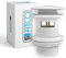 ATCO® Vanne de vidange PU19 avec trop-plein, valve pop-up, bonde d'écoulement excentrique, lavabo à clic, pour siphon tubulaire, salle de bain, blanc