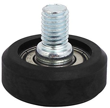 Aexit 30mm AD M8-Gewinde POM F-Typ Führungsrolle Schiene Kugellager Rad (4a25eef226ec713b3d40b19918fc00ef)