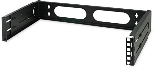 Satix Soporte de Pared para Rack 19 Estante de 19 pulgadas (2U, Profundidad Regulable)