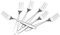 Hokky 12-Piece Stainless Steel Pastry Appetizer Cake Forks, Mini Dessert Forks