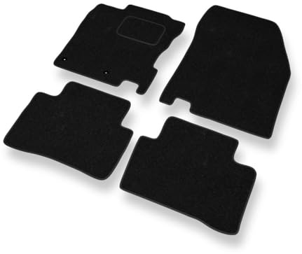 Mossa Fußmatten kompatibel mit Nissan Qashqai II 2013-2021 4 STK. schwarz S | Crossover