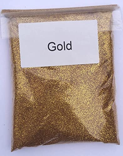 EliteKoopers 10gm Gold Ultra Fine Glitter for Craft Art Glass Covering Wine Glass Decor