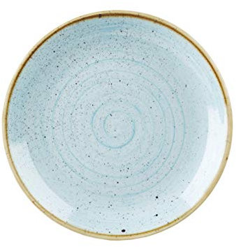 Kadida Churchill Stonecast -Coupe Plate Teller- Durchmesser: Ø32,4cm, Farbe auswählbar (Duck Egg Blue)