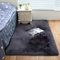 ZFHTAO Faux Schaffell Teppich Lammfell Weichem kuschelig Longhair Fell Wolle Bettvorleger Sitzkissen Matte Faux Lang Fell Optik Bettvorleger Volle Größe - Dunkelgrau 80x170cm