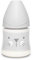 Suavinex Premium Trinkflasche aus Silikon, rund, 0% BPA, 150 ml, Grau