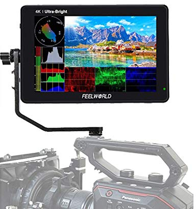FEELWORLD LUT7S 7 3D LUT 4K HDMI and SDI Monitor 2200nits Touch Screen DSLR Camera Field Monitor with Waveform VectorScope Histogram