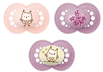 Sucette Original - Fille - 18+ mois - Silicone - Lot X3