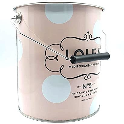 Lolea Sangria No5 Kühler Flaschenkühler mit Henkel Eiskühler mit Griff Getränkekühler in Rosa