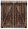 Fdit Vintage Originale Vecchio Colore Stile Rustico Semplice Ed Elegante 3d Porta di Magazzino in Legno Tende Stampate Semi-ombreggiate per Bovindo Soggiorno Camera da Letto(170 * 200cm)