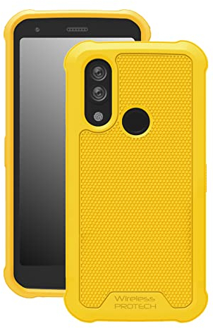 Wireless PROTECH Schutzhülle kompatibel mit CAT S62 PRO und CAT S62 Dünne, flexible, robuste Hülle mit Fallschutz (Gelb)